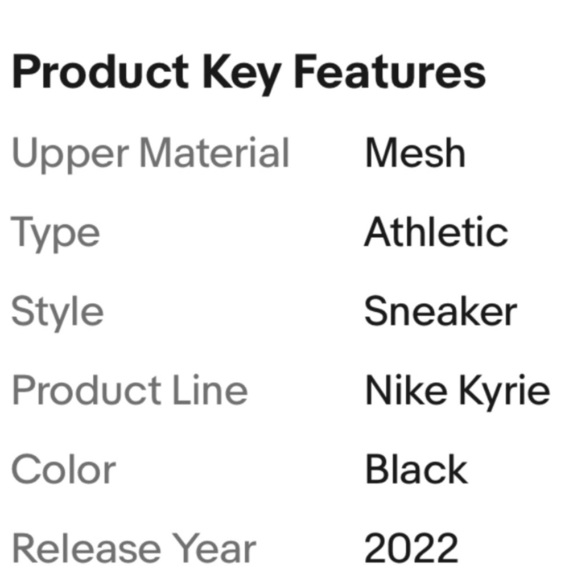 Nike Kyrie Infinity 8 Black Metallic Basketball Shoes Size 9 - Picture 6 of 6